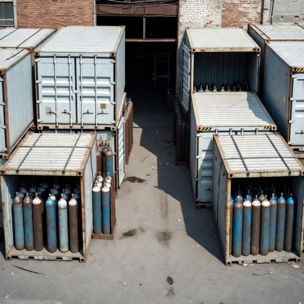 Gas Cylinder Storage Containers